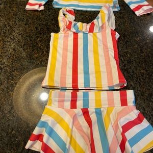 Adorable Hanna Andersson 3-piece swim suit, excellent condition and material!